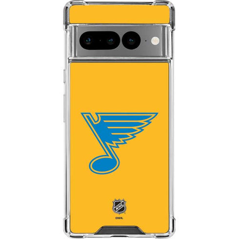 NHL St. Louis Blues Solid Background Google Pixel 7 Pro Clear Case